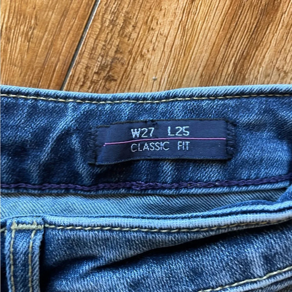 VIGOSS Women’s Blue Distressed Classic Fit Thompson Tomboy Jean Size 27 - Picture 5 of 12